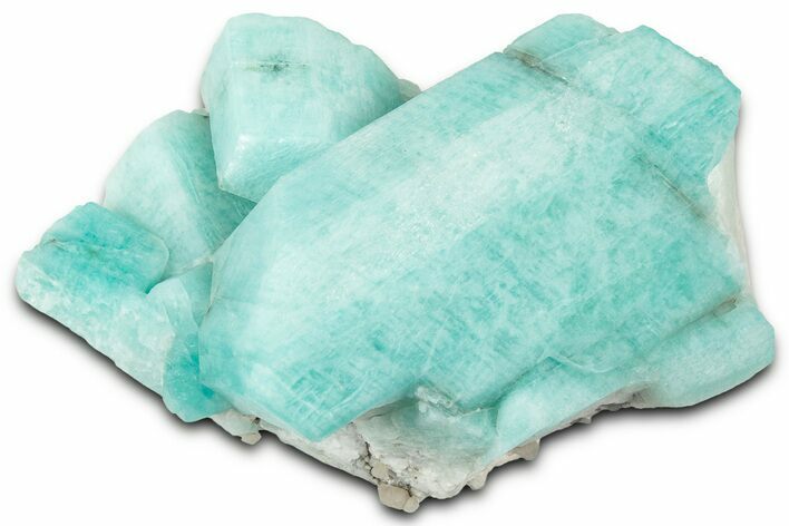 Teal-Blue Amazonite Crystal Cluster - Lake George, Colorado #358594